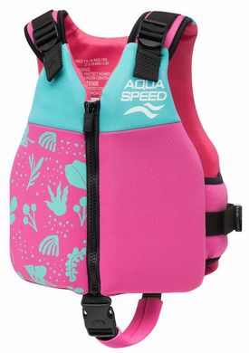 Жилет для плавания Aqua Speed Safe Splash 61125 бирюзовый, розовый Дет 19-30 кг