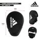 Лапы тренировочные Training Curved Punch Mitt | черные | ADIDAS adiBAC015