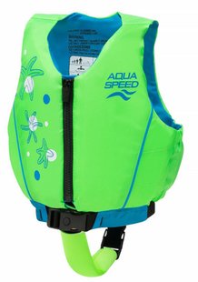 Жилет для плавання Aqua Speed Swim Star 61131 бірюзовий, салатовий Діт 15-19 кг