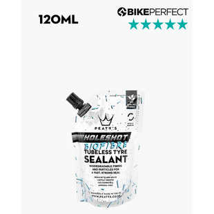 Герметик бескамерный Peaty's Holeshot BioFibre Tubeless Tyre Sealant, 120ml