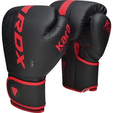 Боксерские перчатки RDX F6 Kara Matte Red 12 унций (капа в комплекте)