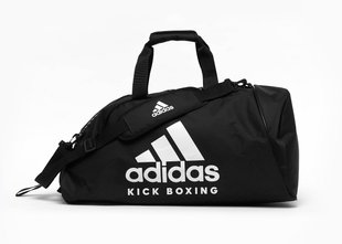 Сумка-рюкзак (2 в 1) с белым логотипом KickBoxing | черный | ADIDAS ADIACC052KB