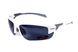 Очки BluWater Samson-3 White Polarized (gray), серые в белой оправе