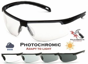 Окуляри фотохромні (захисні) Pyramex Ever-Lite Photochromatic (clear) фотохромні прозорі