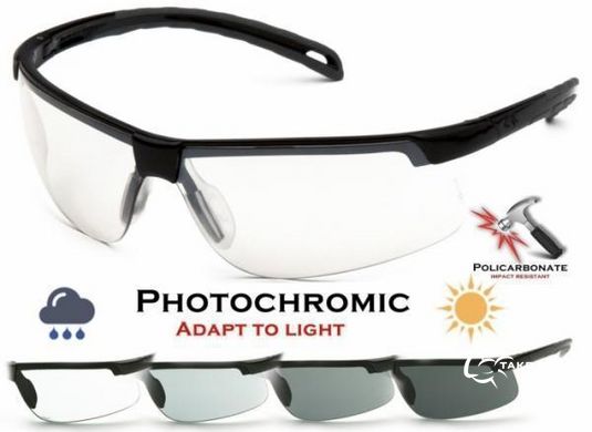 Очки защитные фотохромные Pyramex Ever-Lite Photochromic (clear), прозрачные фотохромные