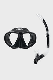 Набір маска і трубка Arena PREMIUM SNORKELING SET чорний OSFM