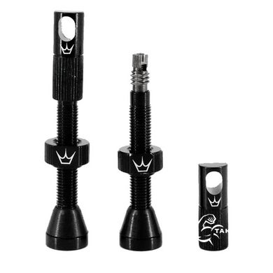 Ниппели Peaty's x Chris King Tubeless Valves, 42mm, Black