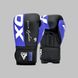 Боксерские перчатки RDX F4 Boxing Sparring Gloves Hook&Loop BLUE/BLACK 16 унций (капа в комплекте)