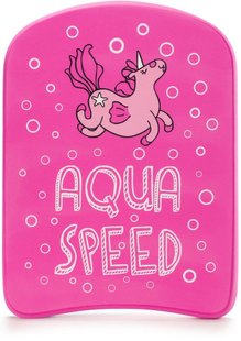 Доска для плавания Aqua Speed ​​KIDDIE KICKBOARD Unicorn 6896 розовый 31x23x2,4cм