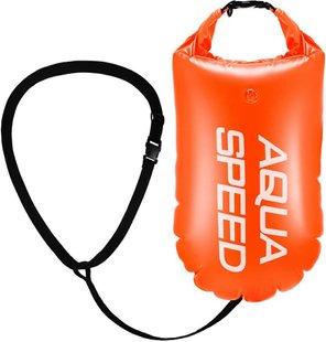 Буй для плавання Aqua Speed Open Water Swim Buoy 3977 помаранчевий 17 літрів