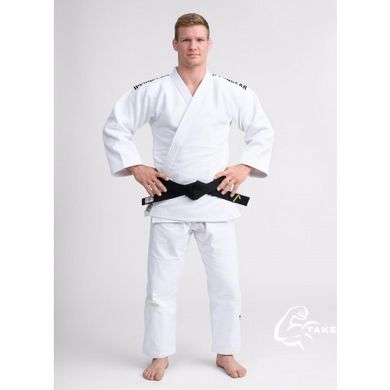 Белое лицензионное кимоно для дзюдо IPPON GEAR LEGEND 2, IJF (approved 2023) Regular (стандартный крой), 185см