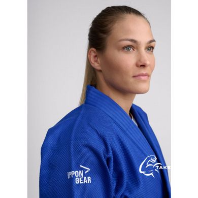 Синее кимоно для дзюдо IPPON GEAR BASIC 2, 150см