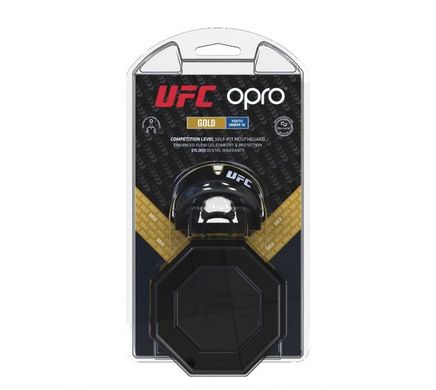 Капа підліткова UFC Gold | чорний/золотий | OPRO 2266001