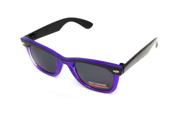 Очки защитные открытые Swag Hipster-4 Purple (gray) серые