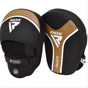 Лапы боксерские RDX FOCUS PAD AURA PLUS T-17 Black Golden