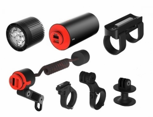 Комплект фара + набор креплений Knog PWR Mountain Kit 2000 Lumens POWERBANK