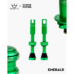 Ниппели Peaty's x Chris King Tubeless Valves, 42mm, Emerald