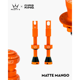 Ніпелі Peaty's x Chris King Tubeless Valves, 42mm, Mango