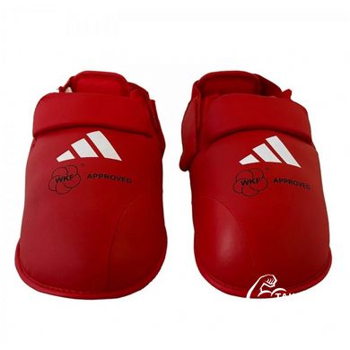 Защита стопы с лицензией WKF L | красная | Adidas 661.50