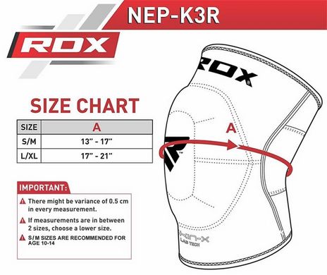 Наколінник муай тай RDX Neoprene(1шт.) L/XL