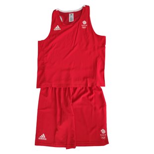 Форма для занять боксом Olympic Man GBR шорти+майка | червона | ADIDAS ADIAIBA20TM ADIAIBA20SM