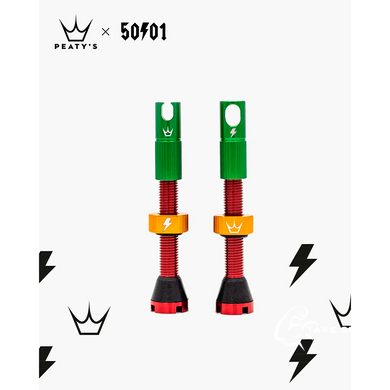 Ниппели Peaty's x 50to01 Tubeless Valves, 42mm, Rasta