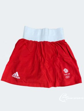 Женская форма для занятий боксом Olympic Woman GBR шорты-юбка + майка | красная | ADIDAS ADIAIBA20TW ADIAIBA20SKW