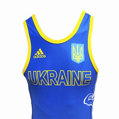 Костюм для борьбы (трико) UWW | синий | ADIDAS 1633BLUE V2