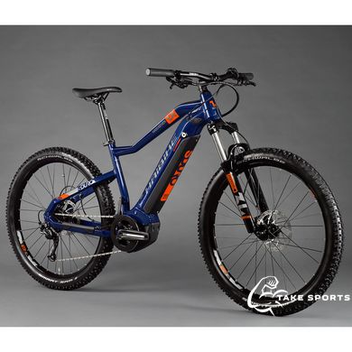 Электровелосипед Haibike SDURO HardSeven 1.5 i400Wh 9 s. Altus 27,5", рама XL, голубой-оранжевый-титан, 2020