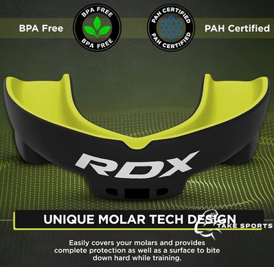 Капа боксерська RDX Gel 3D Pro Black/Green