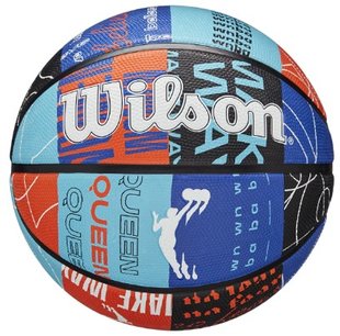 Мяч баскетбольный Wilson WNBA HEIR DNA BSKT Blue/Orange size 6