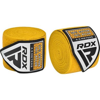 Бинты для бокса RDX WX Professional Boxing Hand Wraps Yellow (4.5м.)