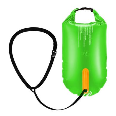 Буй для плавания Aqua Speed Open Water Swim Buoy 61240 салатовый, черный 17 литров