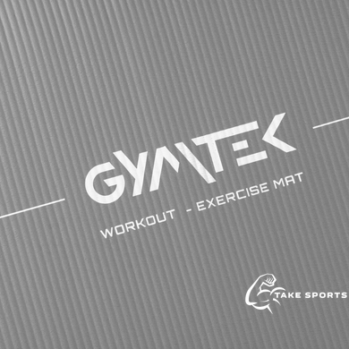 Коврик (мат) для йоги и фитнеса Gymtek NBR 1,5см серый