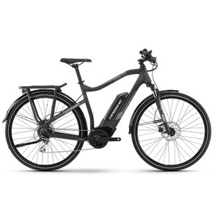 Електровелосипед Haibike SDURO Trekking 1.0 men 400Wh 8 S. Acera 28", рама L, Чорний-титан-сіро-матовий, 2020