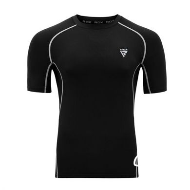 Рашгард з коротким рукавом RDX Lycra Black 2XL