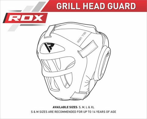 Боксерський шолом тренувальний RDX Guard Black L