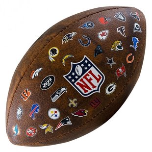 М'яч для американського футболу Wilson NFL JR THROWBACK FB 32 TEAM LOGO