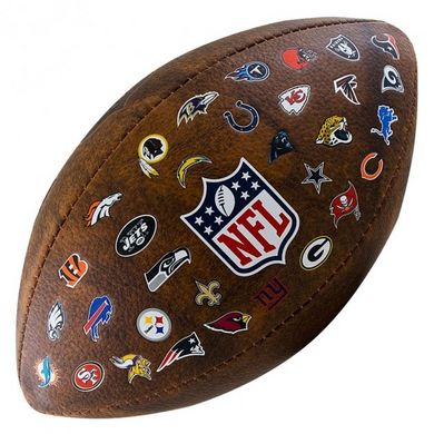 М'яч для американського футболу Wilson NFL JR THROWBACK FB 32 TEAM LOGO