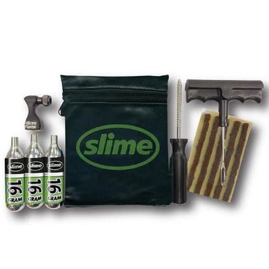 Ремкомплект для безкамерних покришок Slime Tyre Repair Kit, Tools, plugs & CO2