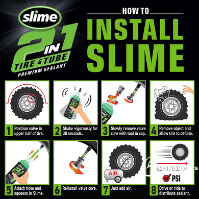 Герметик для безкамерок Slime 2-in-1 Premium, 473мл