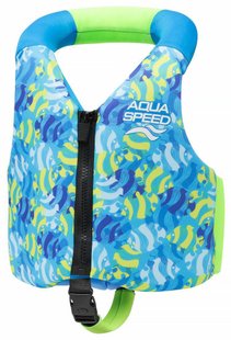 Жилет для плавання Aqua Speed Aqua Pals 61138 бірюзовий, салатовий Діт 15-19 кг