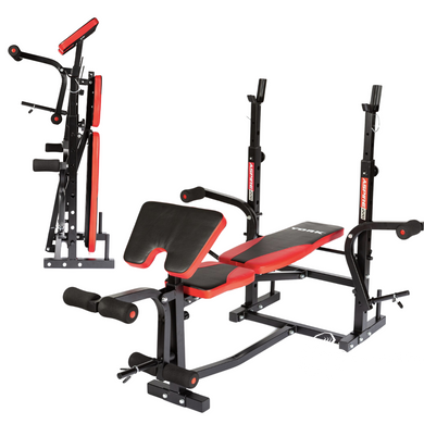 Скамья для жима York Fitness ASPIRE 220 с стойкой для штанги и партой Скотта