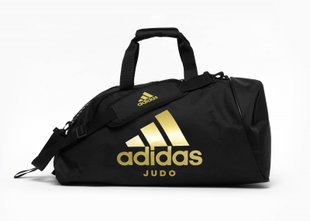 Сумка-рюкзак (2 в 1) із золотим логотипом Judo | чорний | ADIDAS ADIACC052J