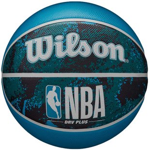 Мяч баскетбольный Wilson NBA DRV PLUS VIBE BSKT Black/Blue size 7