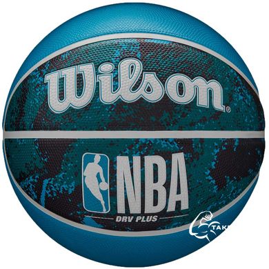 Мяч баскетбольный Wilson NBA DRV PLUS VIBE BSKT Black/Blue size 7