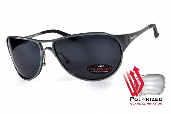 Очки поляризационные BluWater Alumination-3 Gun Metal Polarized (gray) серые