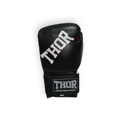 Перчатки боксерские THOR RING STAR 16oz /Кожа /черно-бело-красные