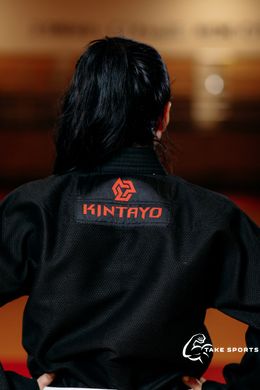 Кимоно черное для джиу-джитсу KINTAYO 450 гр/м²