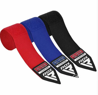 Бинты для бокса RDX RB Hand Wraps Combine 3 пары Red,Black,Blue (4.5м.)